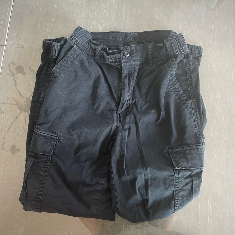 American eagle black cargo pants